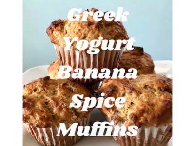 Greek Yogurt Banana Spice&nbsp;Muffins