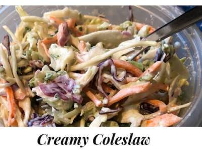 Simple Creamy Coleslaw