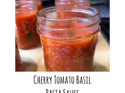 Cherry Tomato Basil Pasta&nbsp;Sauce